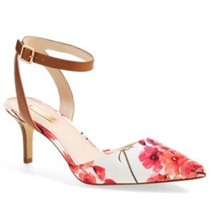 Louise Et Cie floral heel. Size 6. Worn 2x.